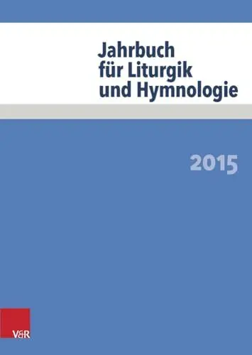 Produktbild: Jahrbuch für Liturgik und Hymnologie: 2015
