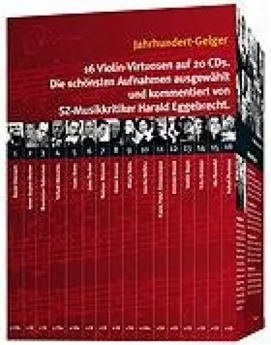 Produktbild: Jahrhundert Geiger: Süddeutsche Zeitung Jahrhundert Geiger: 16 Violin-Virtuosen auf 20 CDs. Die schönsten Aufnahmen