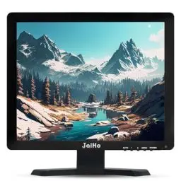 Produktbild: JaiHo 15 Zoll HDMI Monitor PC Bildschirm, 1024x768 LCD Computer Monitor mit HDMI VGA USB BNC Videoplayer Monitore für PC, DVD, CCTV, Auto Kamera, VESA 75x75