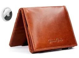 Produktbild: Jaimie Jacobs Flap Boy AirTag Edition Magic Wallet mit Münzfach Echtleder (Dunkelbraun)