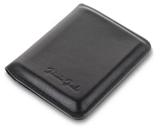 Produktbild: Jaimie Jacobs Magstar Geldbeutel mit Magnet RFID-Schutz Wallet ohne Münzfach Herren Geldbeutel Echtleder (Schwarz)
