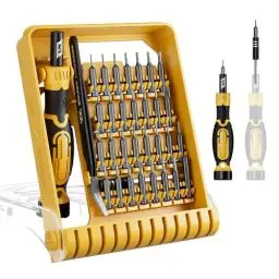Produktbild: JAKEMY Feinmechaniker Schraubendreher 33 in 1 Mini Schraubenzieher Reparatur Werkzeug Set mit 30 Magnetische Bits Torx Präzisions Schraubendreher für Handy Laptop Uhr Tablet Brille Kamera Elektronik