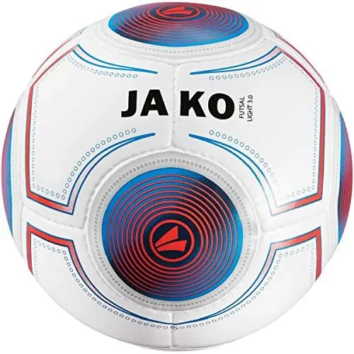 Produktbild: JAKO 2337 Herren Ball Futsal Light 3.0, 360g, 4, weiß/JAKO blau/flame-360g