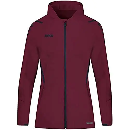Produktbild: JAKO Damen Kapuzenjacke Challenge, Maroon/Marine, 38