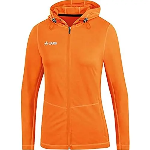 Produktbild: JAKO Damen Løb 2.0 Kapuzenjacke, neonorange, 40 EU