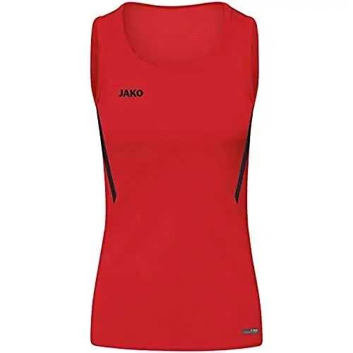 Produktbild: JAKO Damen Tanktop Challenge, Rot/Schwarz, 42