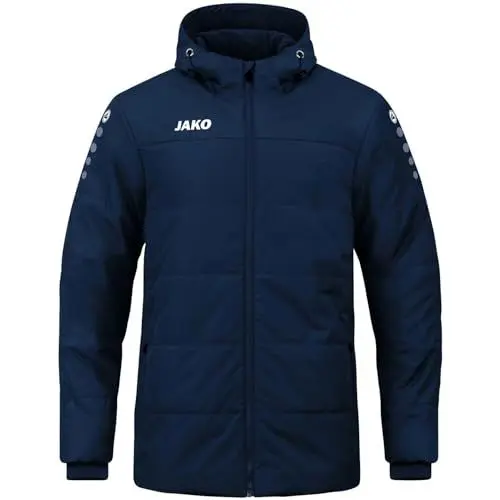 Produktbild: JAKO Herren Coachjacke Team mit Kapuze, Marine, L