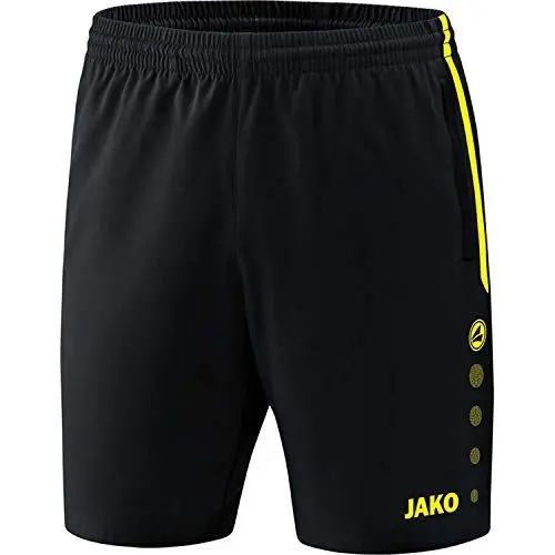 Produktbild: JAKO Herren Competition 2.0 Shorts, schwarz (schwarz/neongelb), XL