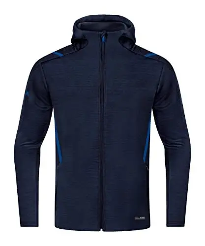 Produktbild: JAKO Herren Freizeitjacke Challenge mit Kapuze, Marine-Meliert/Royal, L