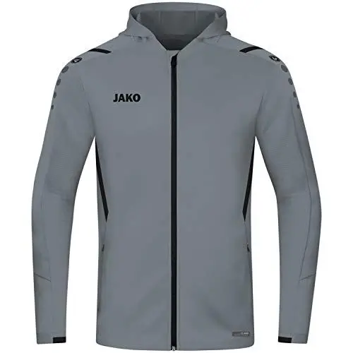 Produktbild: JAKO Herren Kapuzenjacke Challenge, Steingrau/Schwarz, M
