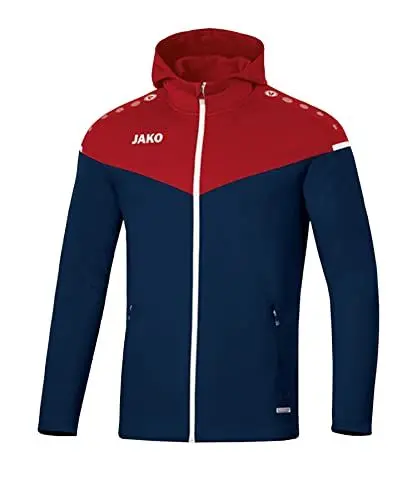 Produktbild: JAKO Herren Kapuzenjacke Champ 2.0, Marine/Chilirot, L