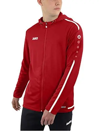 Produktbild: JAKO Herren Striker 2.0 Kapuzenjacke, chili rot/weiß, L EU