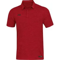Produktbild: JAKO Herren Polos Polo Premium Basics, rot meliert, 4XL, 6329