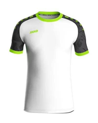 Produktbild: JAKO Herren Iconic Trikot, Weiß/Schwarz/Neongrün, M EU