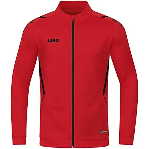 Produktbild: JAKO Kinder Polyesterjacke Challenge, Rot/Schwarz, 140