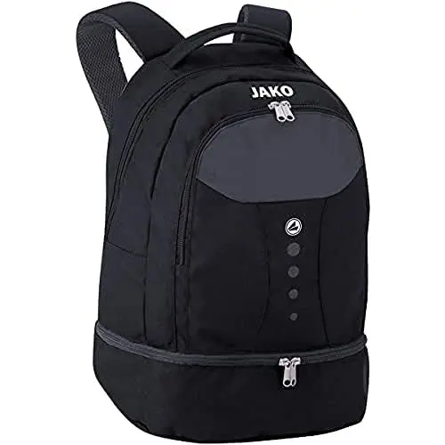 Produktbild: JAKO Rucksack Striker, Schwarz/grau, 34 x 21 x 46 cm, 1816