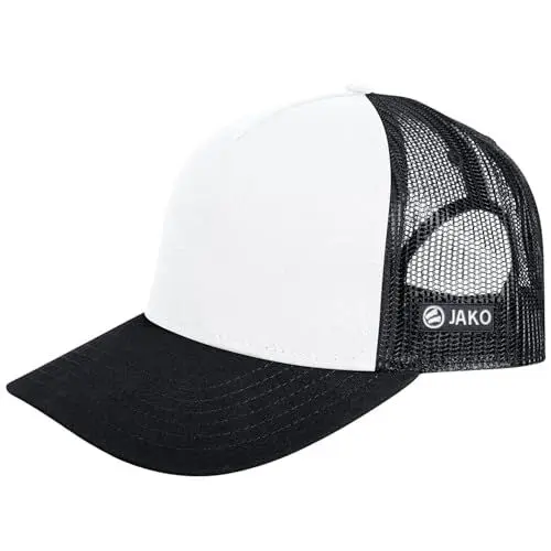 Produktbild: JAKO Unisex Kappe Cap Club 1280 Weiß/Schwarz Senior