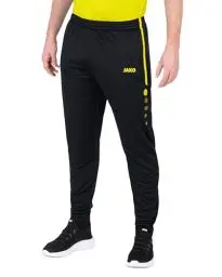 Produktbild: JAKO Unisex Kinder Active Trainingshose Lang, Schwarz/Neongelb, 164 EU