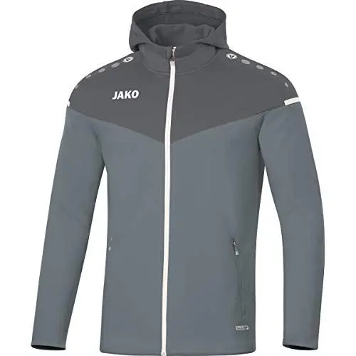 Produktbild: JAKO Herren Kapuzenjacke Champ 2.0, steingrau/anthra light, M, 6820