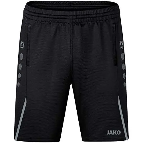Produktbild: JAKO Unisex Kinder Træningsshorts Trainingsshort Challenge, Schwarz/Steingrau, 152 EU