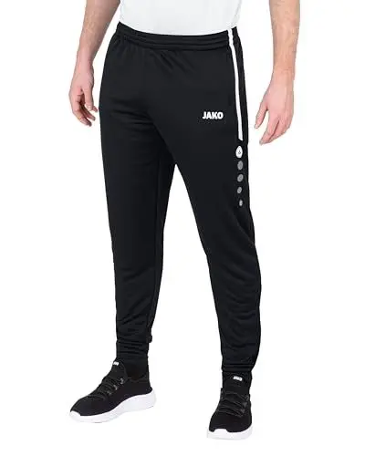 Produktbild: JAKO Unisex Kinder Trainingshose Active Hose, Schwarz/Weiß, 140 EU