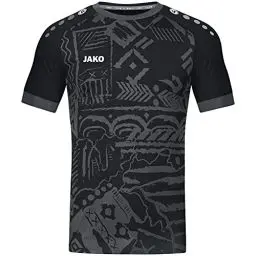 Produktbild: JAKO Unisex Kinder Tropicana (Kurzarm) Fußballtrikot KA, Schwarz/Anthrazit, 164 EU