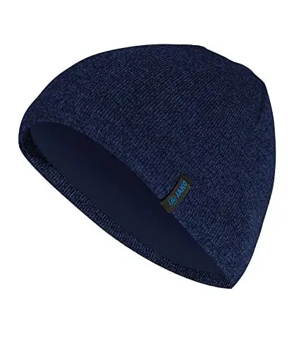 Produktbild: JAKO Unisex Strickmütze, Marine-Meliert, S-M
