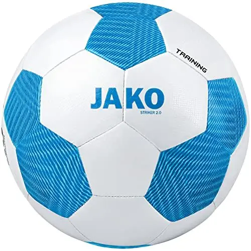 Produktbild: JAKO Unisex Trainingsball Striker 2.0, Weiß/Jako-Blau, 5