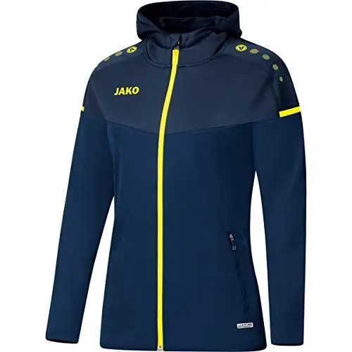 Produktbild: Jako Damen Kapuzenjacke Champ 2.0, marine/darkblue/neongelb, 40, 6820