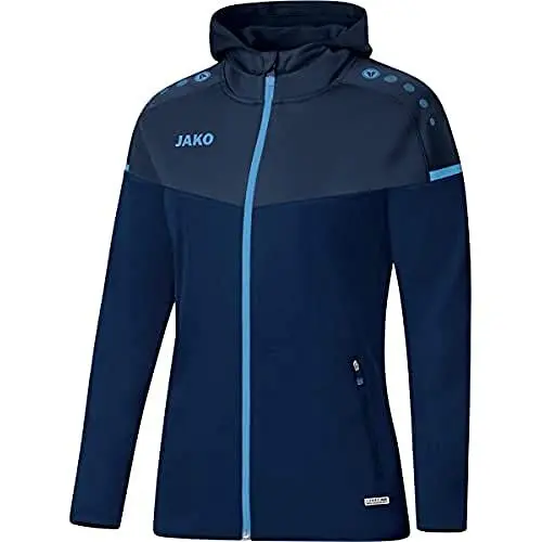 Produktbild: Jako Damen Kapuzenjacke Champ 2.0, marine/darkblue/skyblue, 36, 6820