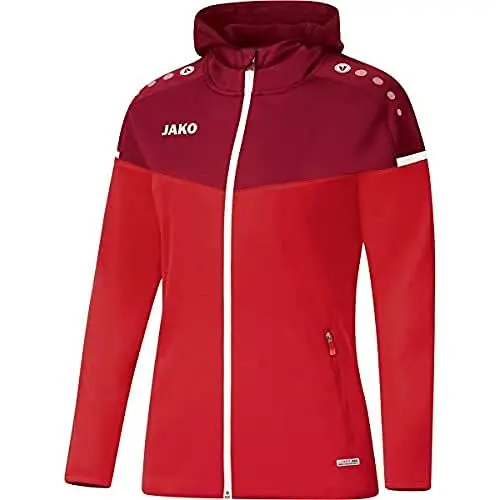Produktbild: Jako Damen Kapuzenjacke Champ 2.0, rot/weinrot, 42, 6820