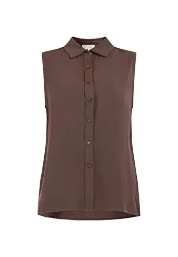 Produktbild: Jalene Damen Blusentop 81133447, Dunkelbraun, L