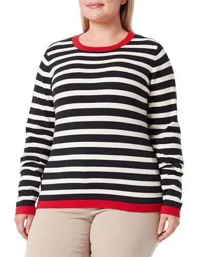 Produktbild: Jalene Damen Strick Pullover 15426731-JA03, Schwarz Mehrfarbig, XL
