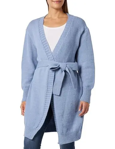 Produktbild: Jalene Women's Damen Strick Long Cardigan 25825301-JA03, Blau, XS/S Sweater