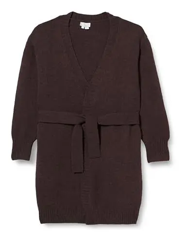Produktbild: Jalene Women's Damen Strick Long Cardigan 25825301-JA03, Braun, XL/XXL Sweater