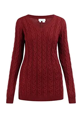 Produktbild: Jalene Women's Strick Pullover, Rot, Medium/Large
