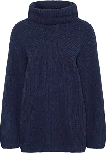 Produktbild: Jalene Women's Strick Rollkragenpullover, Navy, XL/XXL