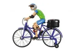 Produktbild: JAMARA 402090 - Fahrrad mit Sound - Beweglicher Kopf, realistische Tretbewegung, Musik, Licht, Blau
