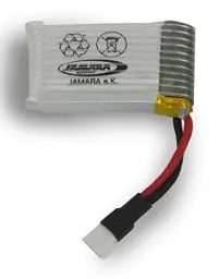 Produktbild: JAMARA 423193 AX8 Lipo 3,7V 300mAh 1,11Wh, leistungsstarker, Wieder aufladbarer Akku, hoher Energiegehalt bei geringer Selbstentladung, weiß