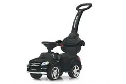 Produktbild: JAMARA 460434 - Rutscher Mercedes-AMG GL 63 2in1 – Kippschutz, Kunstledersitz, Kofferraum, Schub- und Haltestange mit Rückenlehne/Schutzbügel, Licht vorne/hinten, Motorsound, Hupe, Musik, schwarz