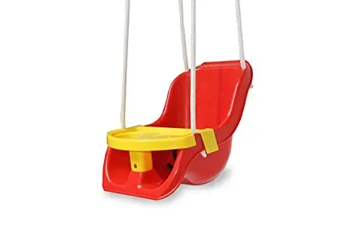 Produktbild: JAMARA Babyschaukel Comfort Swing 2in1 - ab 10 Monate robuster Kunststoff, belastbar bis 25 kg, kippsicher, Tisch mit Getränkehalter, Indoor- Outdoor, inkl. Anschnallgurt und Seil