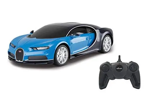Produktbild: JAMARA Bugatti Chiron 1:24 2,4GHz - offiziell lizenziert, bis zu 1 Std Fahrzeit bei ca. 9 Km/h, perfekt nachgebildete Details, hochwertige Verarbeitung, Blue