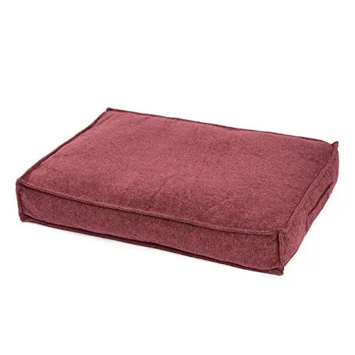 Produktbild: JAMAXX Premium Hundekissen Orthopädische Füllung, Waschbar Bezug aus Edlem Chinelle Stoff, Weiche Kompakte Füllung mit Visco Schaumstoff-Flocken Memory, PDB1003 (M) 90x70, Terracotta