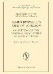 Produktbild: James Boswell's Life of Johnson: An Edition of the Original Manuscript, 1780-1784 (4) (The Yale Editions of the Private Papers of James Boswell, Band 4)