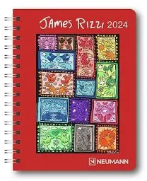 Produktbild: James Rizzi 2024 - Diary - Buchkalender - Taschenkalender - Kunstkalender - 16,5x21,6: Diary