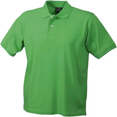 Produktbild: James & Nicholson Herren Basic Polo Poloshirt, Grün (Lime-Green), X-Large