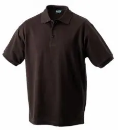 Produktbild: James & Nicholson Herren Classic Polo Poloshirt, Braun, XXX-Large