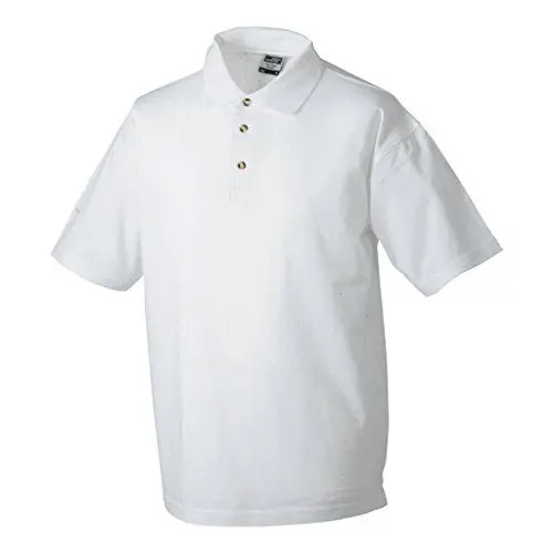 Produktbild: James & Nicholson Klassisches Polohemd für Freizeit und Sport (M, white)