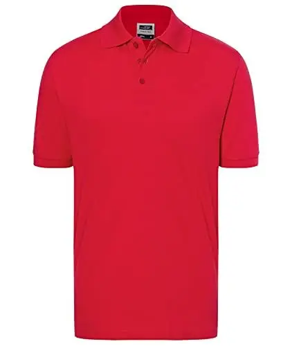 Produktbild: James & Nicholson Poloshirt Classic | Farbe: red | Grösse: XL