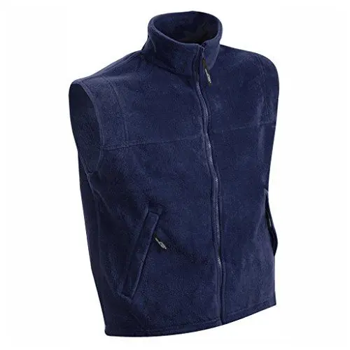Produktbild: James & Nicholson Wärmende Weste in schwerer Fleece-Qualität (3XL, navy)